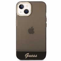 Guess GUHCP14MHGCOK iPhone 14 Plus 6.7 "melns/melns cietais apvalks Translucent