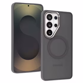 Liavec Soft Maciņš Metal Frame for Samsung Galaxy S26 pelēks