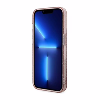 Guess GUHMP14XHCMCGP iPhone 14 Pro Max 6.7" rozā cietais viedtālruņa apvalks Glitter Gold Magnētiskais