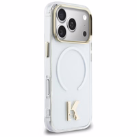 Karl Lagerfeld IML K Head Logo MagSafe Maciņš for iPhone 17 Pro - Clear
