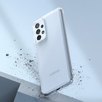 Ringke Fusion Matte TPU viedtālruņa apvalks ar daļēji caurspīdīgu gēla rāmi Samsung Galaxy A73