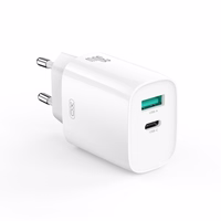 XO wall lādētājs CE30 PD 30W 1x USB-C 1x USB balts