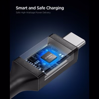 Spigen Essential EB10015CC USB-C / USB-C 100W 150 cm kabelis - melns