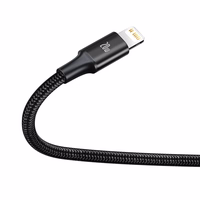 Baseus kabelis 3in1 Rapid PD USB-C - micro USB + Lightning + USB-C 1,5m melns 20W