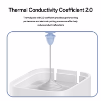 Rock Sienas lādētājs Ice2Cube GaN - USB + 2xType C - PD 65W 3A balts