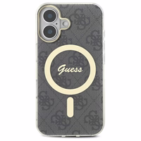 Guess IML 4G MagSafe viedtālruņa apvalks iPhone 16 - melns