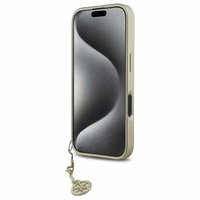 Guess 4G Charms Kolekcijas viedtālruņa apvalks iPhone 16 Plus - melns