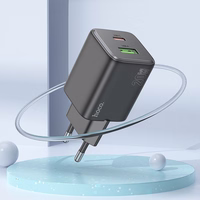 Lādētājs Hoco USB A + USB C QC PD 3A 20W + kabelis USB C uz Lightning N41 melns