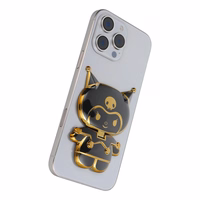 DOLL viedtālruņa statīvs - uzlīmējamais - melns