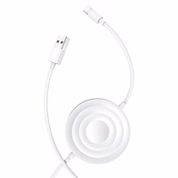 USAMS bezvadu lādētājs US-CC096 10Wz kabeli lightning balts CC96WH02