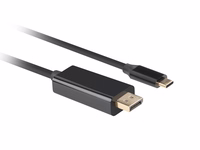 Lanberg CA-CMDP-10CU-0010-BK video cable adapter 1 m USB Type-C DisplayPort melns