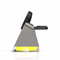 Tech-Protect QI15W-A43 3in1 bezvadu lādētājs ar MagSafe Apple ierīcēm - melns