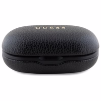 Guess Bluetooth austiņas GUTWSPGTSPSK TWS + dokstacija melnas/melnas graudains klasiskais logotips