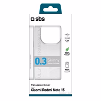 SBS Skinny Cover Xiaomi Redmi Note 15 - caurspīdīgs