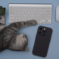 Silikona viedtālruņa apvalks 2mm IPHONE 17 Pro saderīgs ar Magnētisko melns