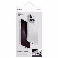 Uniq LifePro Xtreme Viedtālruņa apvalks iPhone 16 Pro - Caurspīdīgs