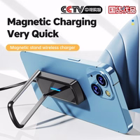 Bezvadu lādētājs Essager "Aurora" Magnetick Statīvs / Lādētājs Melns 15W (Magsafe Compatible)