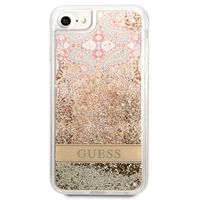 Guess Paisley Šķidro Spīdumu apvalks iPhone SE 2022 / SE 2020 / 7 / 8 - zelta