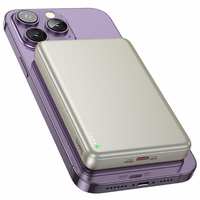 Portatīvais lādētājs saderīgs ar MagSafe Hoco 10000 mAh QC PD 2A 20W Q26A titāna zelta