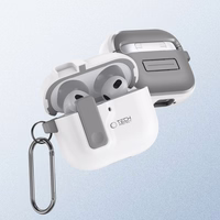 Tech-Protect plāns āķa apvalks AirPods 4 - balts