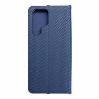 Viedtālruņa apvalks LUNA Book Carbon SAMSUNG S22 Ultra zils