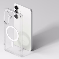 Ringke Fusion magnētiskais MagSafe viedtālruņa apvalks Samsung Galaxy S25 FE - caurspīdīgs