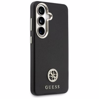 Guess maciņš Rhinestone Round Logo MagSafe priekš Samsung Galaxy S26 Plus melns