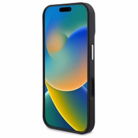 Guess GUHMP16MPGTSPSK iPhone 16 Plus 6.7" melns/melns cietais apvalks Graudains Trīsstūris MagSafe