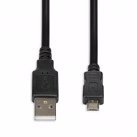 iBox IKU2M18 USB cable 1.8 m USB 2.0 USB A Micro-USB B melns
