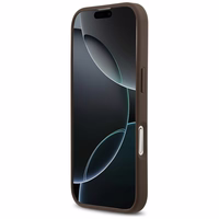 Guess 4G Circle Classic Logo Magnētiskais viedtālruņa apvalks iPhone 17 - brūna