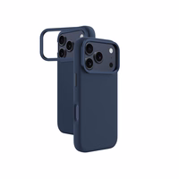 AmazingThing Glamour iPhone 17 Pro Max viedtālruņa apvalks ar statīvu - zils