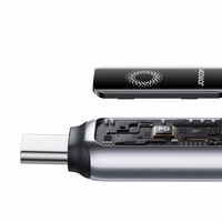 Joyroom S-A55 StarFlight kabelis 100W USB-C - USB-C 1.2m - melns