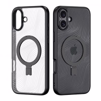 Maciņš Dux Ducis "Aimo Mag Stand" Apple iPhone 16 Plus melns