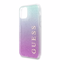 Guess GUHCN58PCUGLPBL iPhone 11 Pro - rozā/meln gradient Glitter