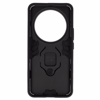 Gredzenveida bruņu viedtālruņa apvalks Xiaomi 14 Ultra melns