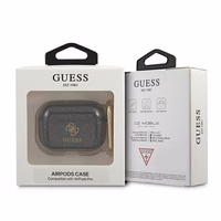 Guess GUAPUCG4GK AirPods Pro apvalks melns/melns Glitter kolekcija