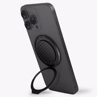 Uniq Gripfit Premium 360 magnētiskais turētājs ar statīvu – melns / oglekļa melns