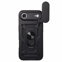 Bīdāms kameras bruņu viedtālruņa apvalks Iphone 17 Air melns