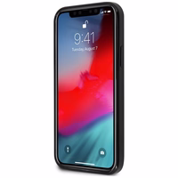 Guess Marble viedtālruņa apvalks iPhone 12 mini - melns