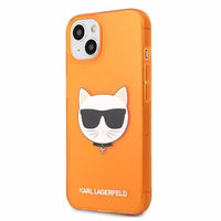 KARL LAGERFELD KLHCP13SCHTRO IPHONE 13 MINI 5.4 "oranžs/oranžs maciņš GLITTER CHOUPETTE FLUO