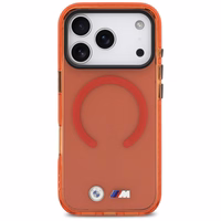 BMW M IML Shockproof Metal Logos MagSafe Maciņš for iPhone 17 Pro - Pro oranžs
