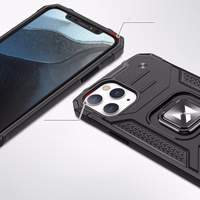 Wozinsky Ring Armor Case statīvs izturīgs viedtālruņa apvalks iPhone 13 mini sudraba