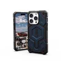UAG Monarch Pro apvalks ar MagSafe iPhone 15 Pro - tumši zils