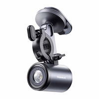 Baseus PrimeTrip 2-in-1 velosipēda stiprinājums, tālruņa turētājs + lukturītis (melns)