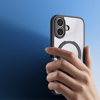 Dux Ducis Aimo Mag vāciņš ar magnētisko gredzenu un statīvu iPhone 17 – melns