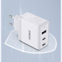 Dux Ducis Duzzona sienas lādētājs T1 GaN - USB + 2x USB-C - PD 65W balts