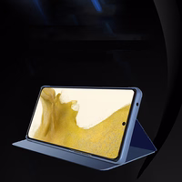 Viedtālruņa apvalks Clear View Case Samsung Galaxy S23+ atverams apvalks melns