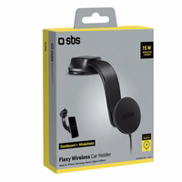 Viedtālruņa turētājs ar indukcijas lādētāju SBS TESUPPMAG15W2115W, saderīgs ar MagSafe – melns