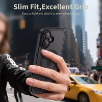 Tech-Protect Magpeak Magsafe CC viedtālruņa apvalks iPhone 17 - matēti melns