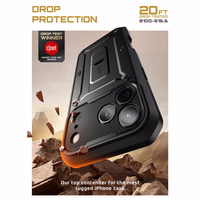 Supcase UB Pro viedtālruņa apvalks iPhone 17 Pro Max - Melns